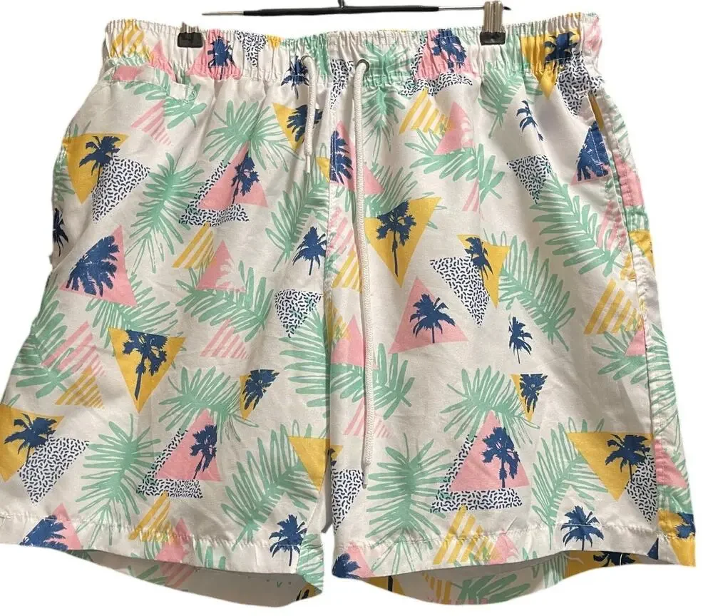 Free Planet Neon Tropical Swim Trunks - Men's Size XL